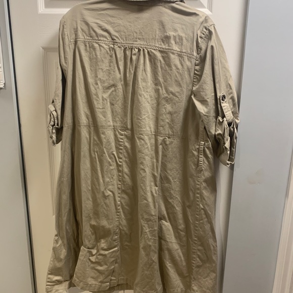 Tan button up dress sz22 - Picture 2 of 3